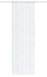Schlaufenbandschal Pilago 85273-0101 weiss, halbtransparenter Gardinenstore aus Wirkware